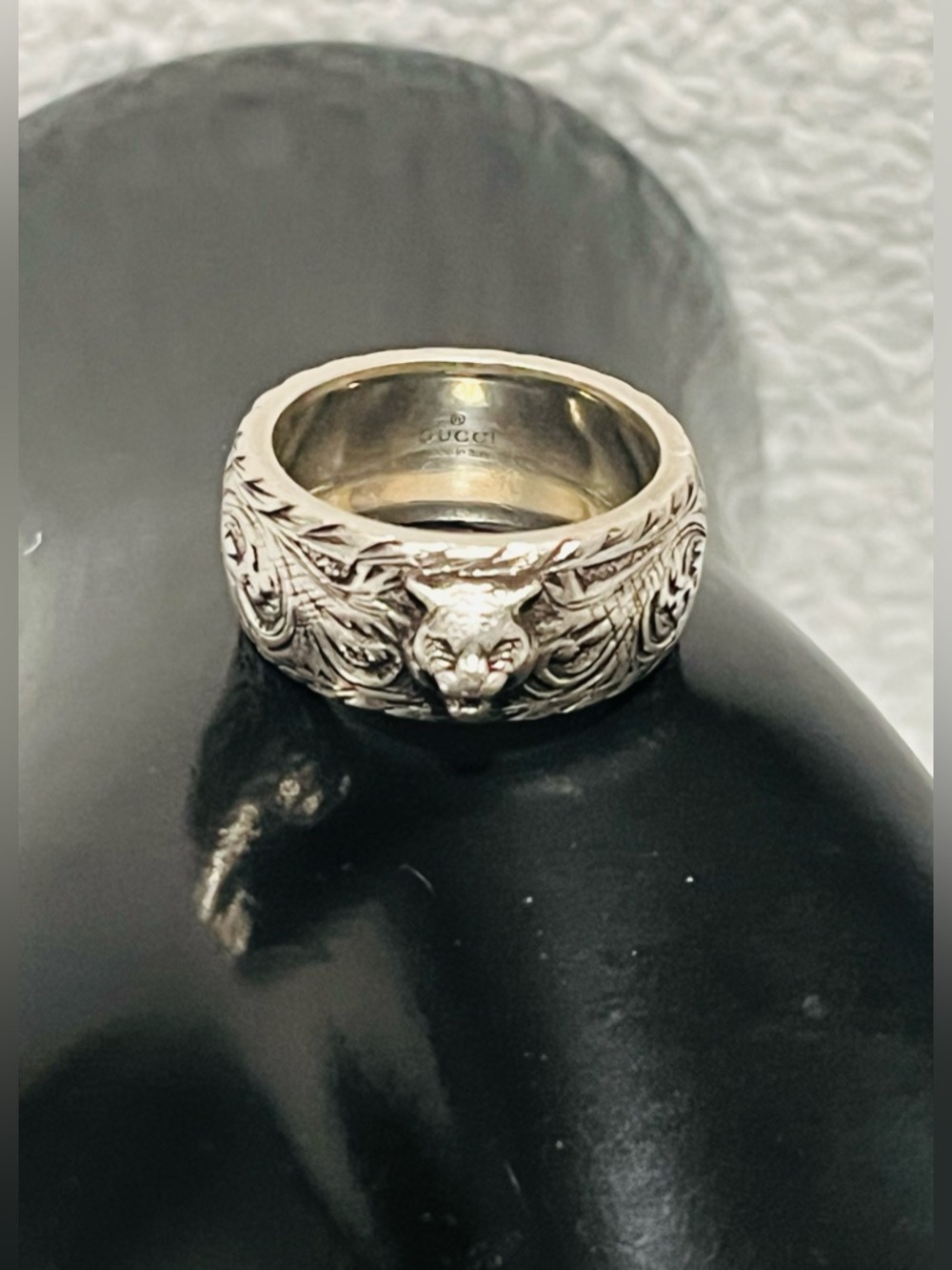 Gucci Feline Silver 925 Ring - Picture 7 of 11